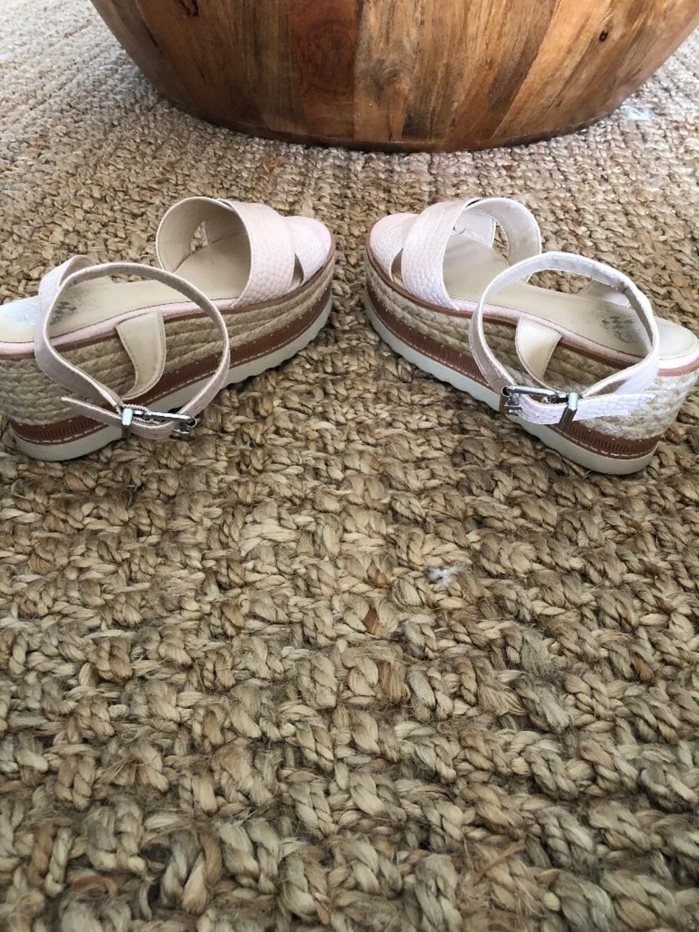 Vince Camuto Pink Martinda Espadrille Wedge Criss Cross Sandal-Size 9.5